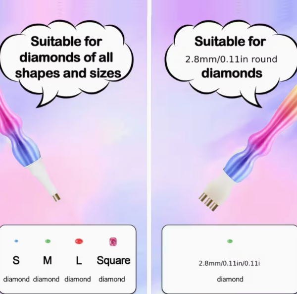 Diamond Painting 7-teiliges Vakuum-Diamant-Stift-Ersatzset